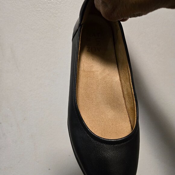 NATURALIZER  Dream Pairs Women's Leather Upper Ballet Flats - Black - Size 7.5M - Picture 11 of 15